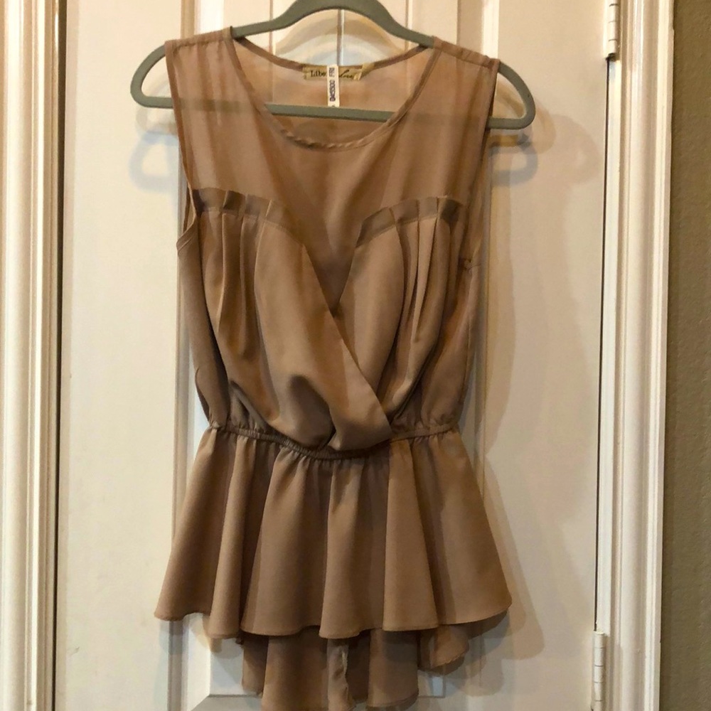 Classy tan blouse